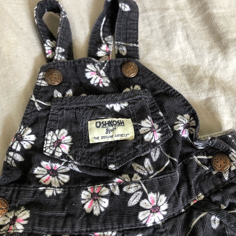 Floral OshKosh B’gosh overalls 3 months - Picture 2 of 4